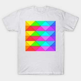 Neatly Rainbow Triangles T-Shirt